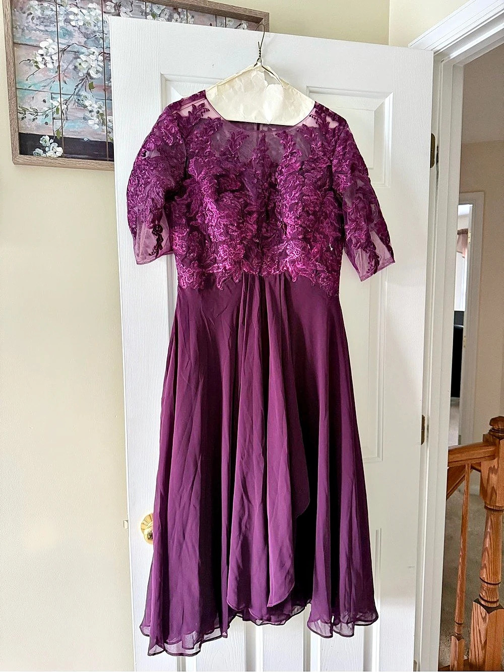 Lace Bodice Purple Like New